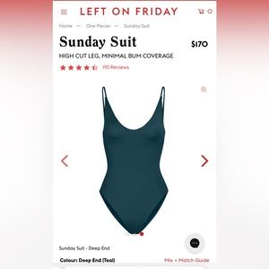 Left on Friday one piece bathing suit